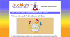 Desktop Screenshot of ducktailspediatric.com