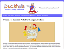 Tablet Screenshot of ducktailspediatric.com
